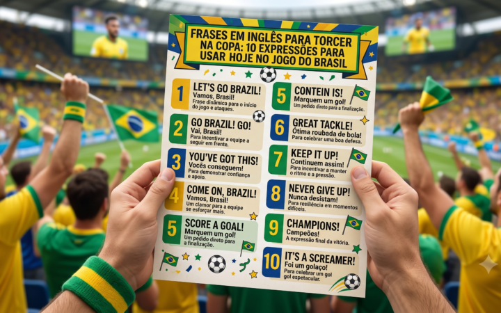 Frases em inglês para torcer na Copa: 10 expressões para usar hoje no jogo do Brasil
