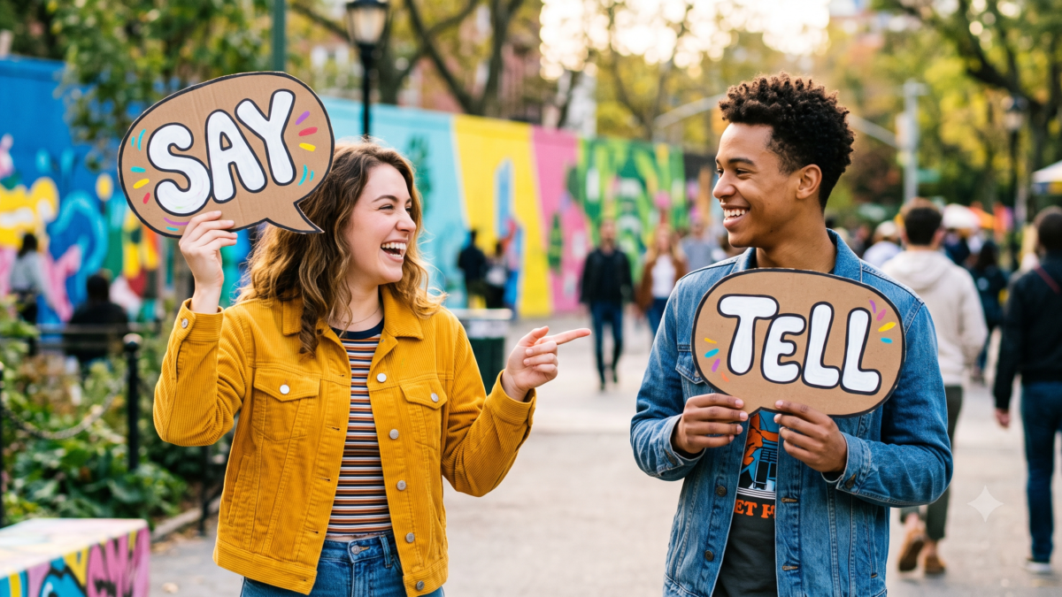 Say ou Tell: o Erro Que Trava Sua Conversa em Inglês