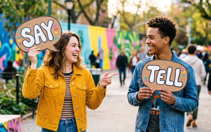 Say ou Tell: o Erro Que Trava Sua Conversa em Inglês